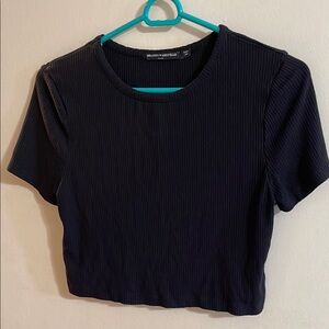 Brandy Melville Black Ribbed Women's Top